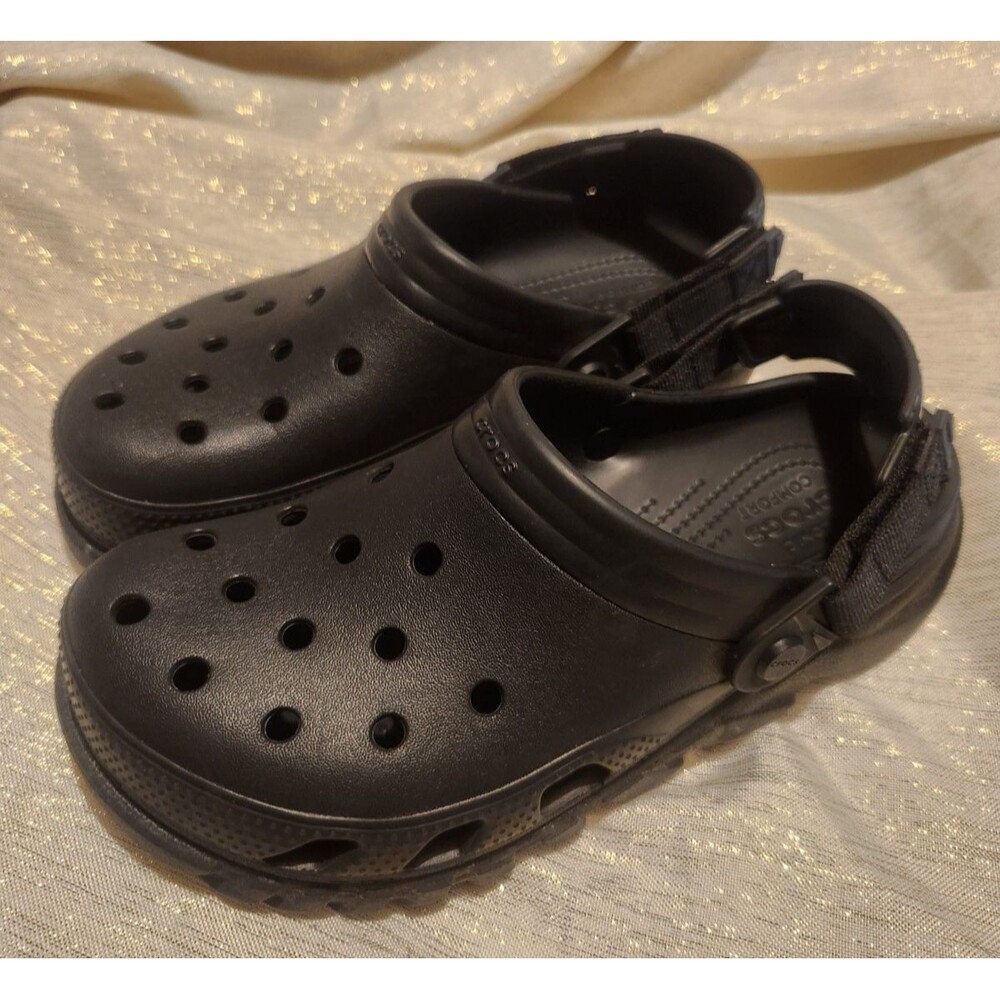 Crocs Duet Max ll Clog Sandals Black Size Women 8 Mens 6